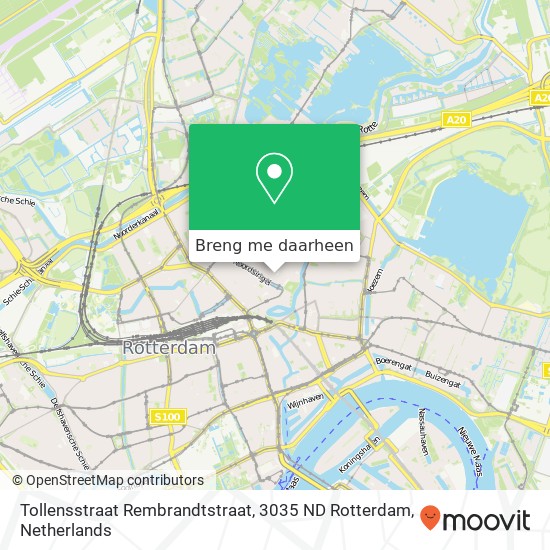 Tollensstraat Rembrandtstraat, 3035 ND Rotterdam kaart
