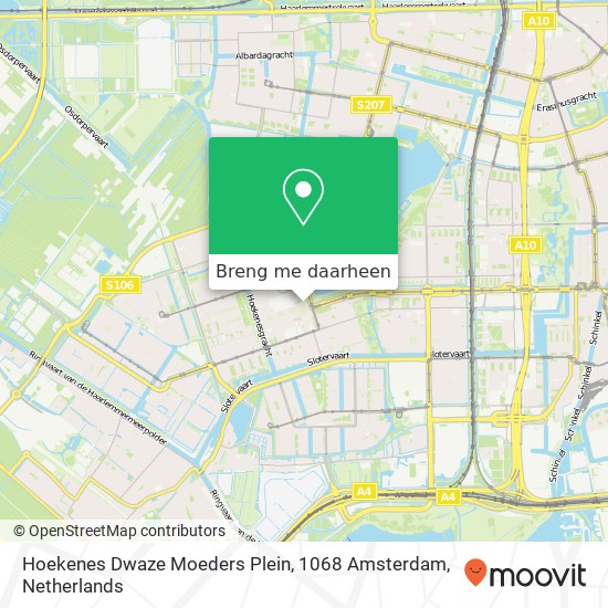 Hoekenes Dwaze Moeders Plein, 1068 Amsterdam kaart