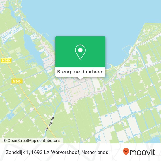 Zanddijk 1, 1693 LX Wervershoof kaart