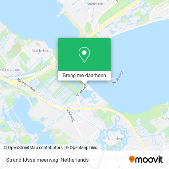 Strand IJsselmeerweg kaart