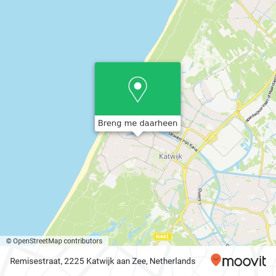 Remisestraat, 2225 Katwijk aan Zee kaart