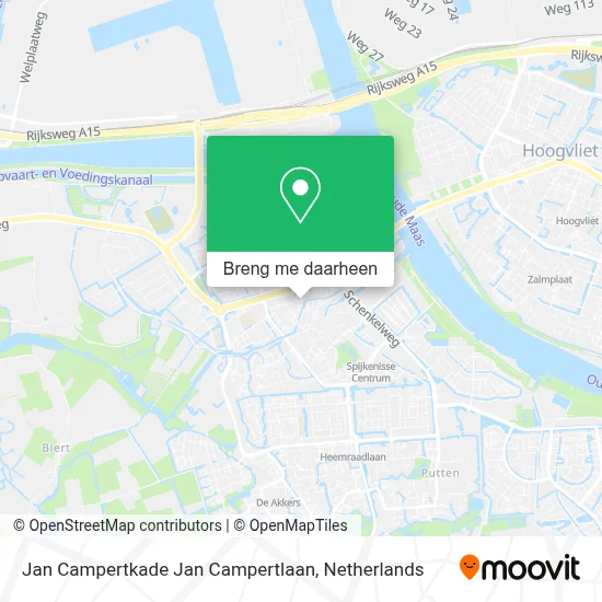 Jan Campertkade Jan Campertlaan kaart