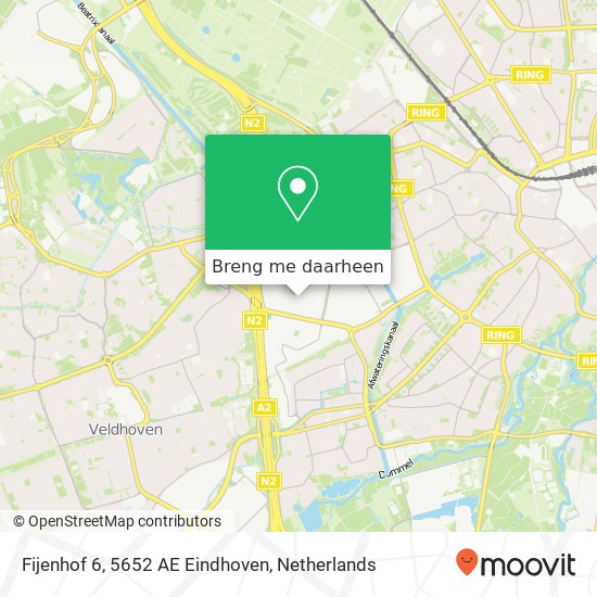 Fijenhof 6, 5652 AE Eindhoven kaart