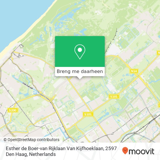 Esther de Boer-van Rijklaan Van Kijfhoeklaan, 2597 Den Haag kaart