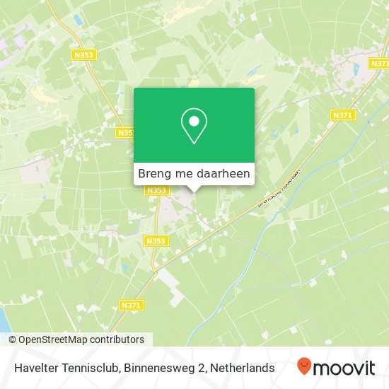 Havelter Tennisclub, Binnenesweg 2 kaart