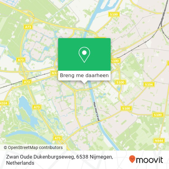 Zwan Oude Dukenburgseweg, 6538 Nijmegen kaart