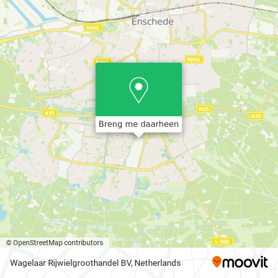 Wagelaar Rijwielgroothandel BV kaart