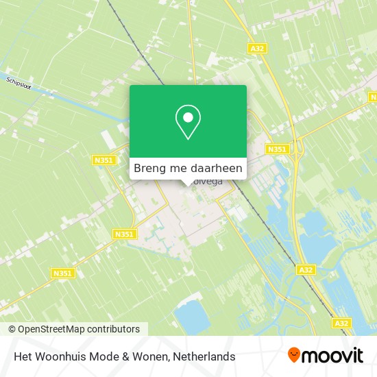 Het Woonhuis Mode & Wonen kaart