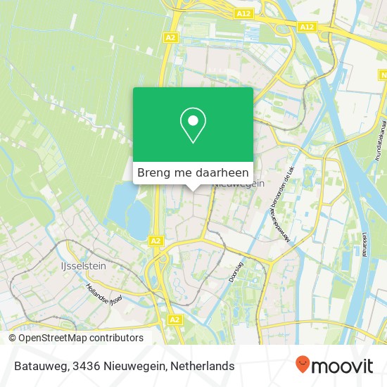 Batauweg, 3436 Nieuwegein kaart