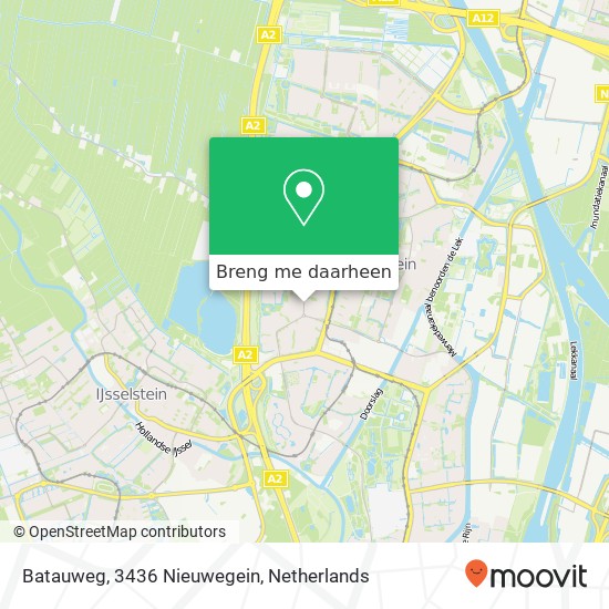 Batauweg, 3436 Nieuwegein kaart