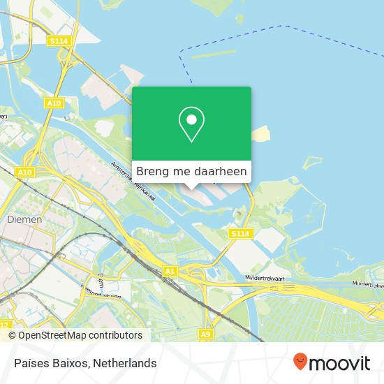 Países Baixos kaart