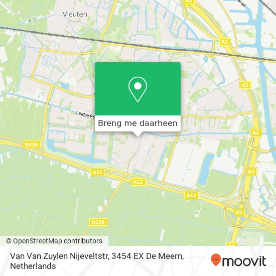 Van Van Zuylen Nijeveltstr, 3454 EX De Meern kaart