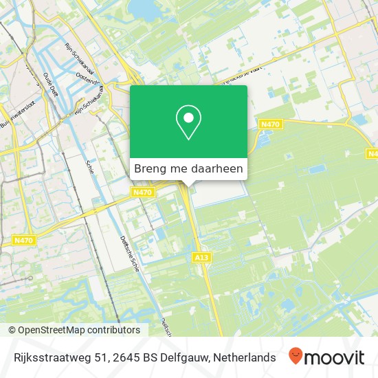 Rijksstraatweg 51, 2645 BS Delfgauw kaart