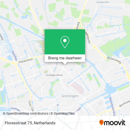 Floresstraat 75 kaart