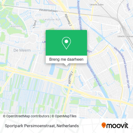 Sportpark Persimoenstraat kaart