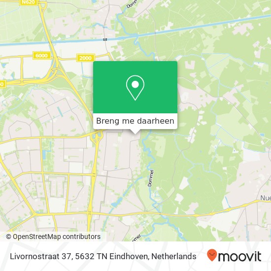 Livornostraat 37, 5632 TN Eindhoven kaart