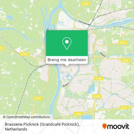 Brasserie Picknick (Grandcafé Picknick) kaart