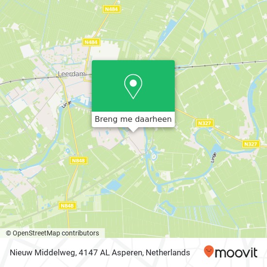 Nieuw Middelweg, 4147 AL Asperen kaart