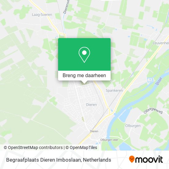 Begraafplaats Dieren Imboslaan kaart