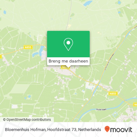 Bloemenhuis Hofman, Hoofdstraat 73 kaart