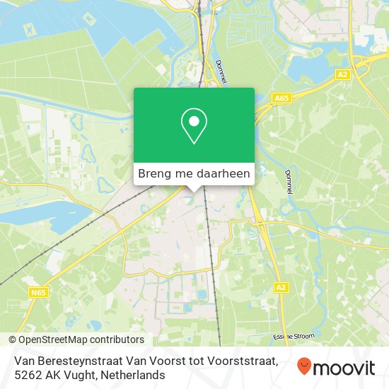 Van Beresteynstraat Van Voorst tot Voorststraat, 5262 AK Vught kaart