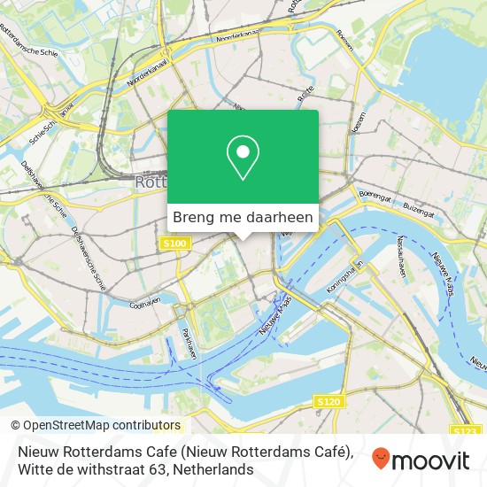 Nieuw Rotterdams Cafe (Nieuw Rotterdams Café), Witte de withstraat 63 kaart