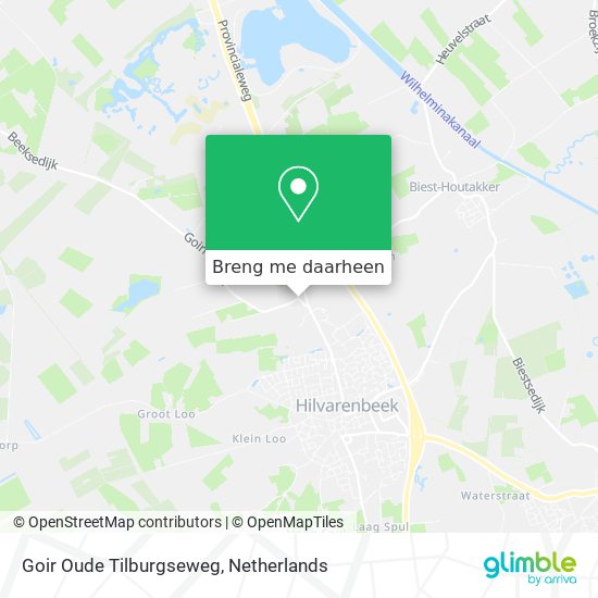 Goir Oude Tilburgseweg kaart