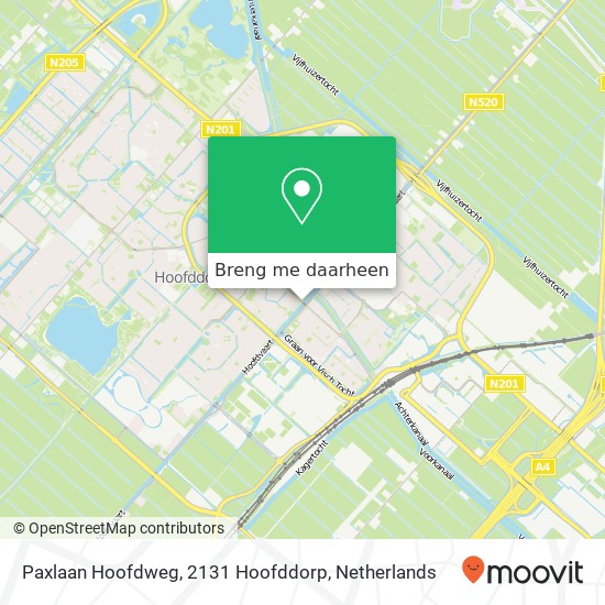 Paxlaan Hoofdweg, 2131 Hoofddorp kaart