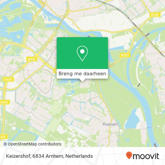 Keizershof, 6834 Arnhem kaart