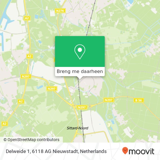 Delweide 1, 6118 AG Nieuwstadt kaart