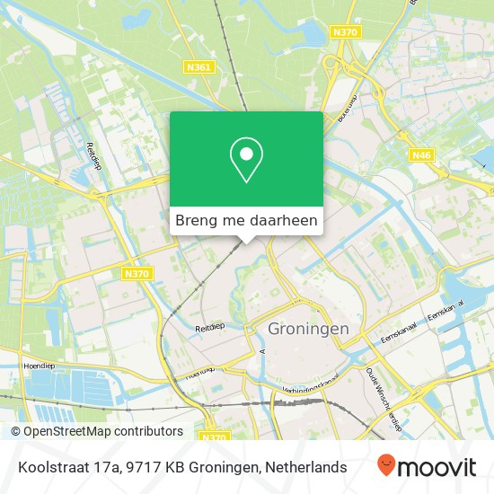Koolstraat 17a, 9717 KB Groningen kaart