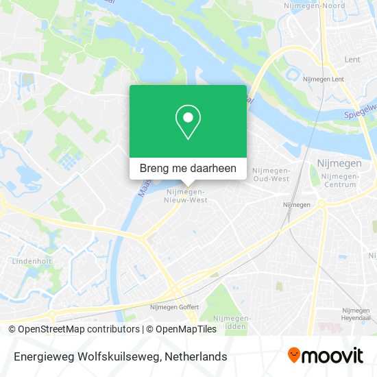 Energieweg Wolfskuilseweg kaart