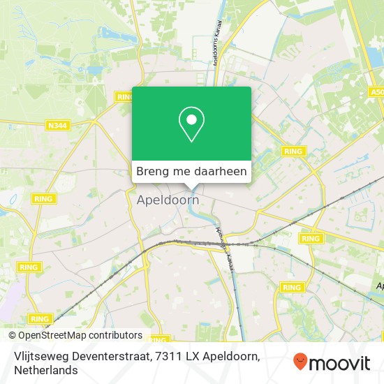 Vlijtseweg Deventerstraat, 7311 LX Apeldoorn kaart