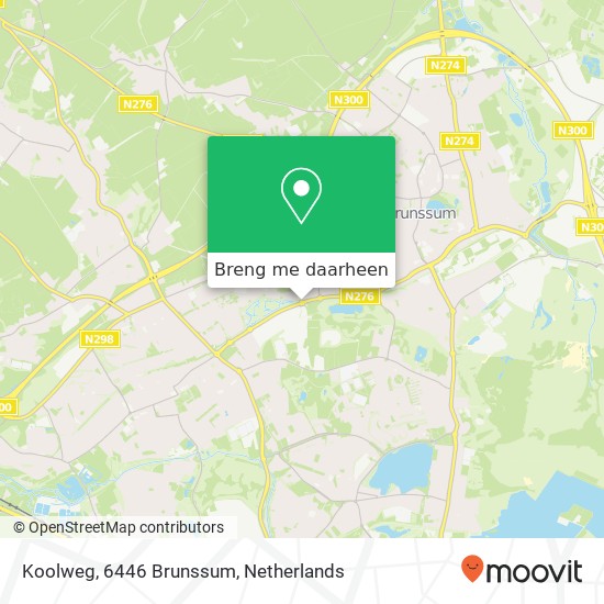 Koolweg, 6446 Brunssum kaart