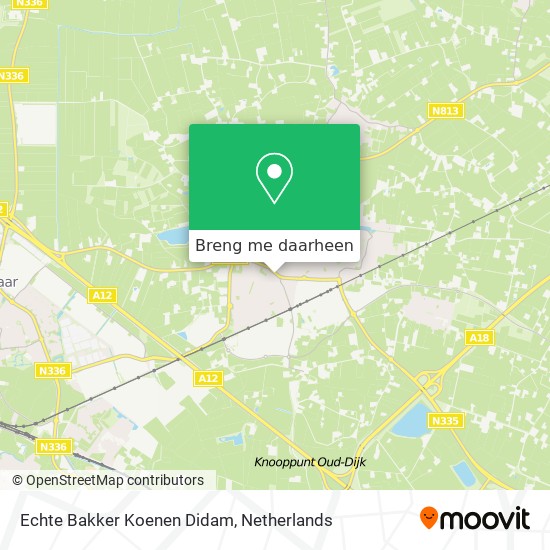 Echte Bakker Koenen Didam kaart