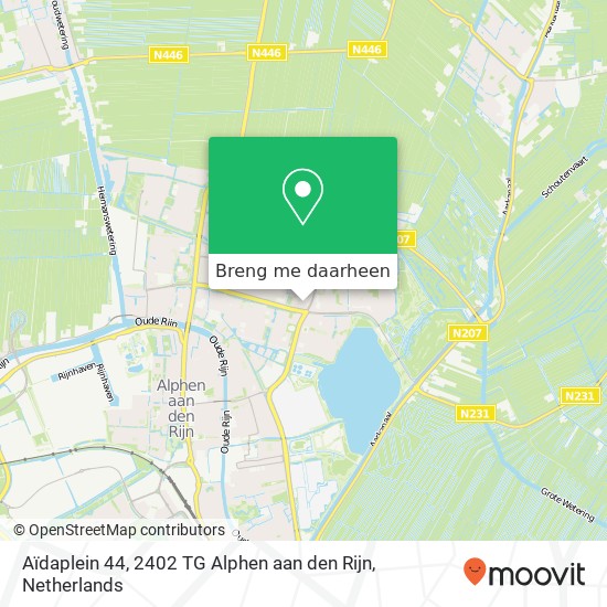 Aïdaplein 44, 2402 TG Alphen aan den Rijn kaart