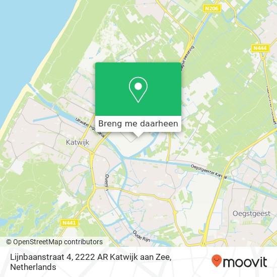 Lijnbaanstraat 4, 2222 AR Katwijk aan Zee kaart