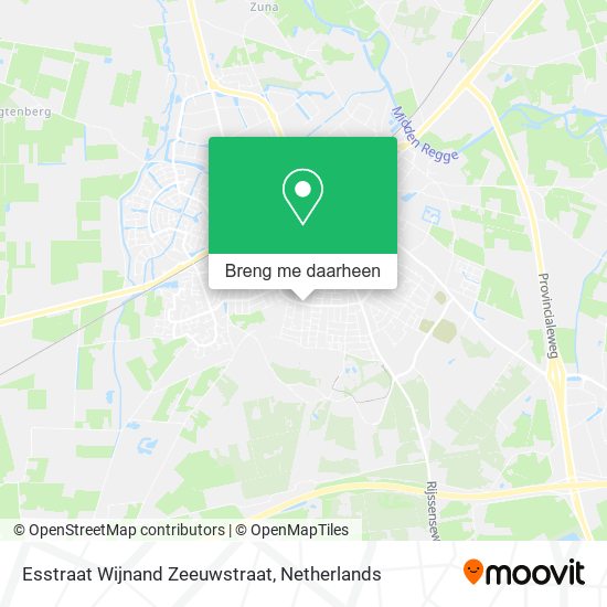Esstraat Wijnand Zeeuwstraat kaart