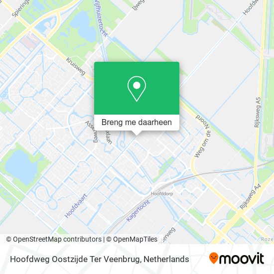 Hoofdweg Oostzijde Ter Veenbrug kaart