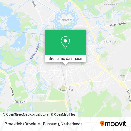 Broektiek (Broektiek Bussum) kaart