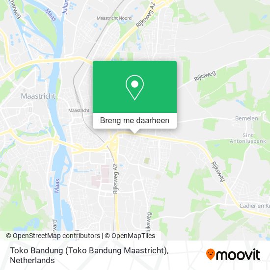 Toko Bandung (Toko Bandung Maastricht) kaart