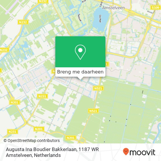 Augusta Ina Boudier Bakkerlaan, 1187 WR Amstelveen kaart