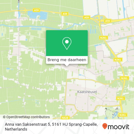 Anna van Saksenstraat 5, 5161 HJ Sprang-Capelle kaart