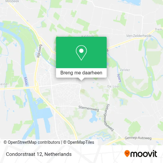 Condorstraat 12, 6591 TT Gennep kaart