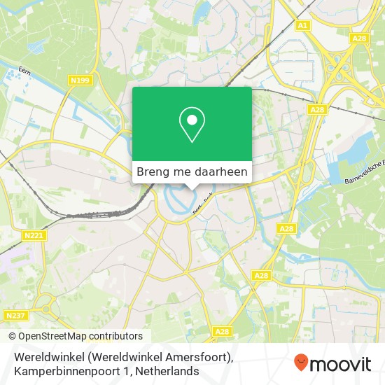 Wereldwinkel (Wereldwinkel Amersfoort), Kamperbinnenpoort 1 kaart