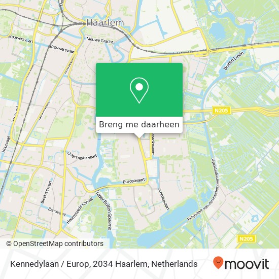 Kennedylaan / Europ, 2034 Haarlem kaart