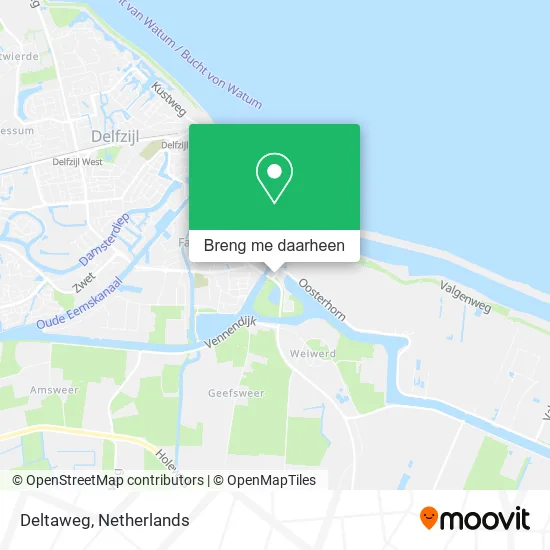 Deltaweg kaart