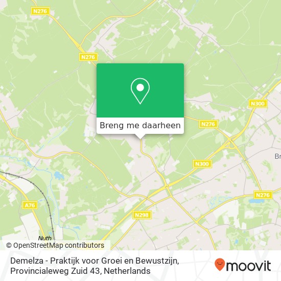 Demelza - Praktijk voor Groei en Bewustzijn, Provincialeweg Zuid 43 kaart