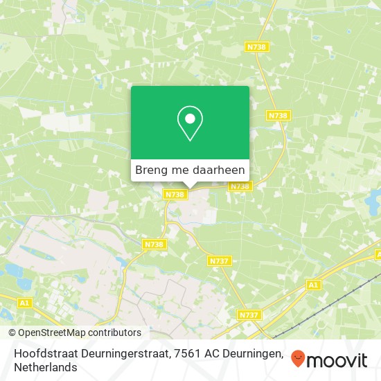 Hoofdstraat Deurningerstraat, 7561 AC Deurningen kaart