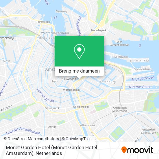 Monet Garden Hotel kaart